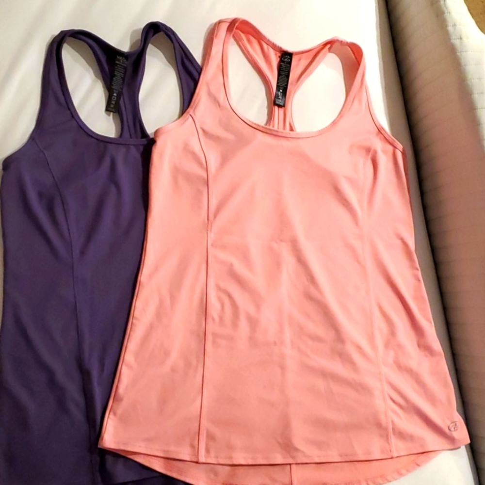 NYL Sports tops set of 2 pink purple Perfect!